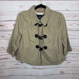 American Eagle Cropped Pea Coat Size M